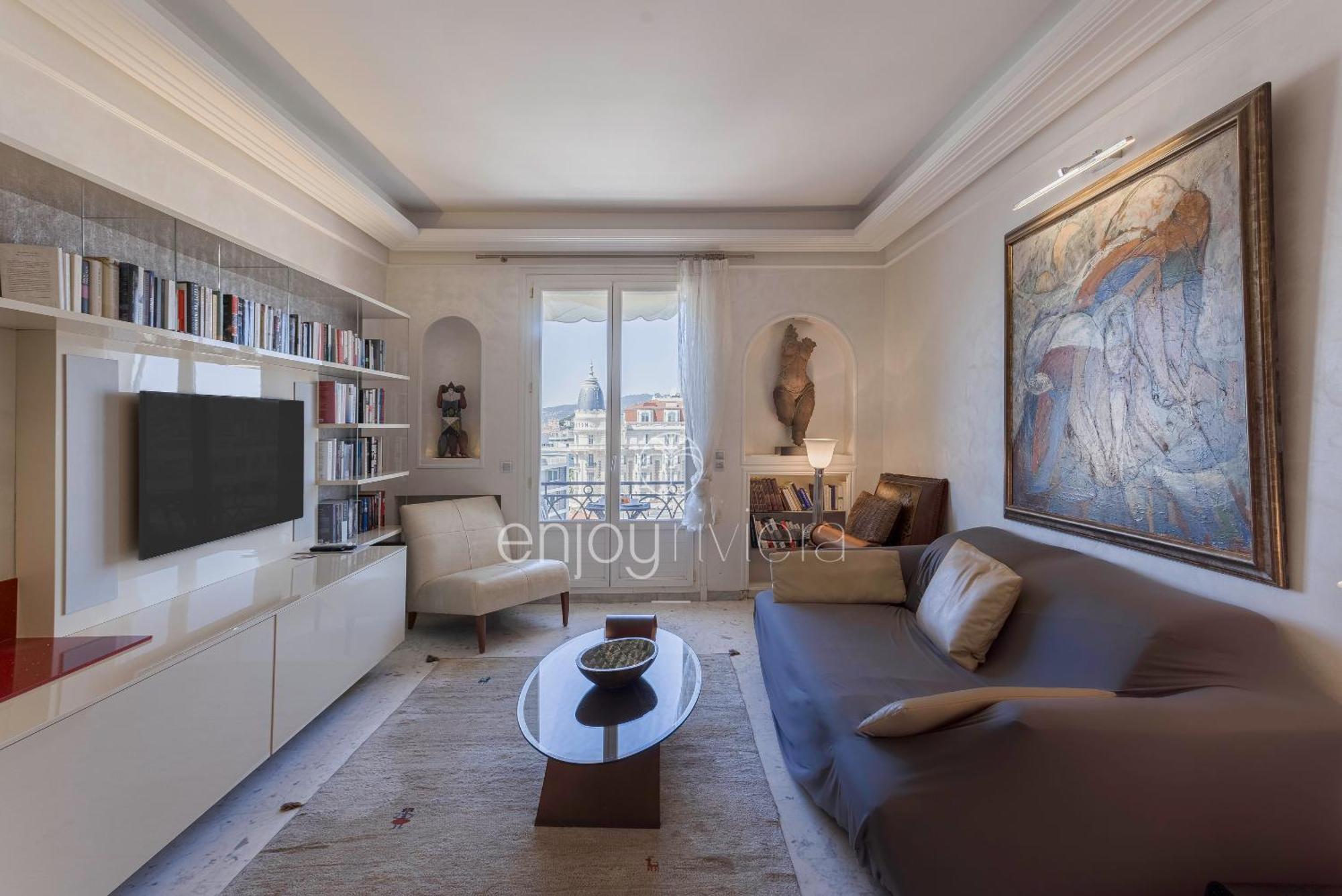 Palais Miramar Suite Art Modern - Derniere Etages Vue Mer - 75M De Confort - En Face Des Plages -Wifi - Clim カンヌ エクステリア 写真